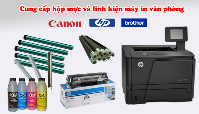 cung cấp hộp mực và linh kiện máy in văn phòng