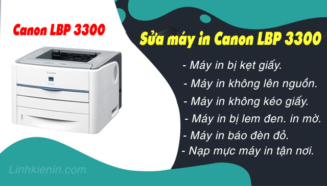 nhận sửa máy in canon 3300 tại quy nhơn giá rẻ