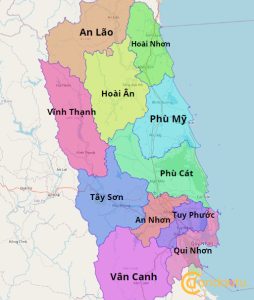 bản đồ tỉnh bình định cũ